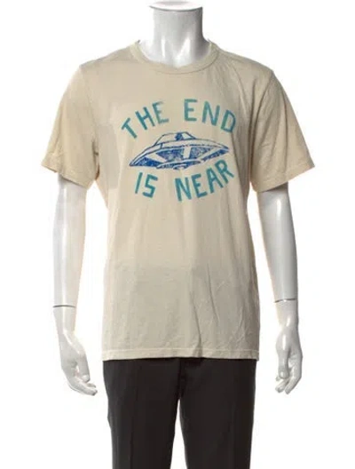 Pre-owned Imogene + Willie Graphic Print Short Sleeve Shirt W/ Tags In Neutrals