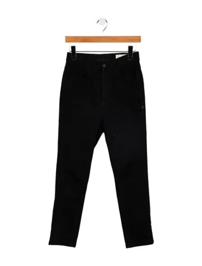 Pre-owned Imogene + Willie High-rise Skinny Leg Jeans In Black