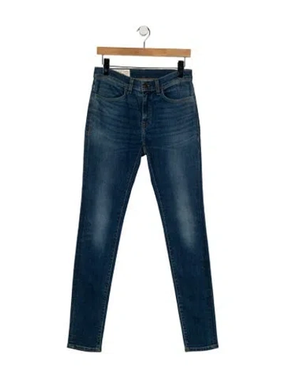 Pre-owned Imogene + Willie High-rise Skinny Leg Jeans In Blue