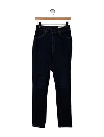 Pre-owned Imogene + Willie High-rise Skinny Leg Jeans In Blue