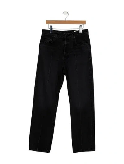 Pre-owned Imogene + Willie High-rise Straight Leg Jeans In Black