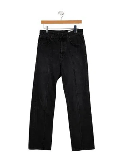 Pre-owned Imogene + Willie High-rise Straight Leg Jeans In Black
