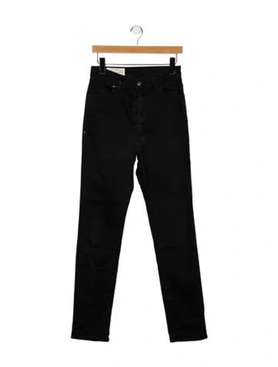 Pre-owned Imogene + Willie High-rise Straight Leg Jeans In Black