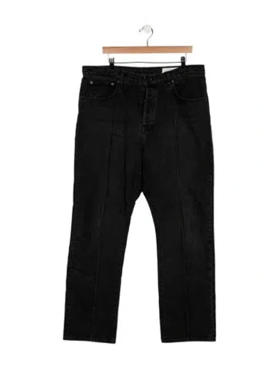 Pre-owned Imogene + Willie High-rise Straight Leg Jeans In Black