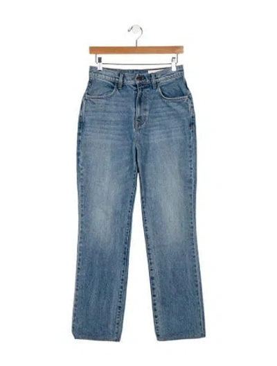 Pre-owned Imogene + Willie High-rise Straight Leg Jeans In Blue