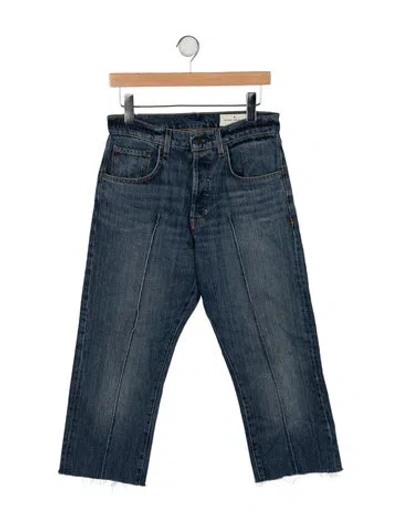 Pre-owned Imogene + Willie High-rise Straight Leg Jeans In Blue