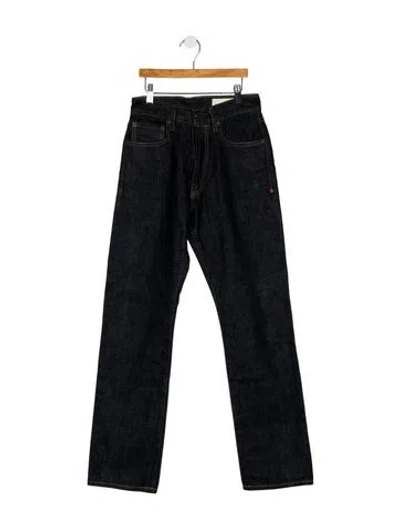 Pre-owned Imogene + Willie High-rise Straight Leg Jeans In Blue