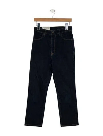 Pre-owned Imogene + Willie High-rise Straight Leg Jeans In Blue