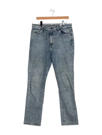 Pre-owned Imogene + Willie High-rise Straight Leg Jeans In Blue