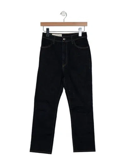 Pre-owned Imogene + Willie High-rise Straight Leg Jeans In Blue