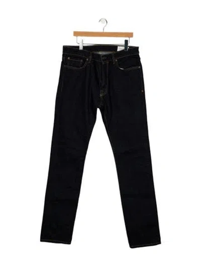 Pre-owned Imogene + Willie High-rise Straight Leg Jeans In Blue