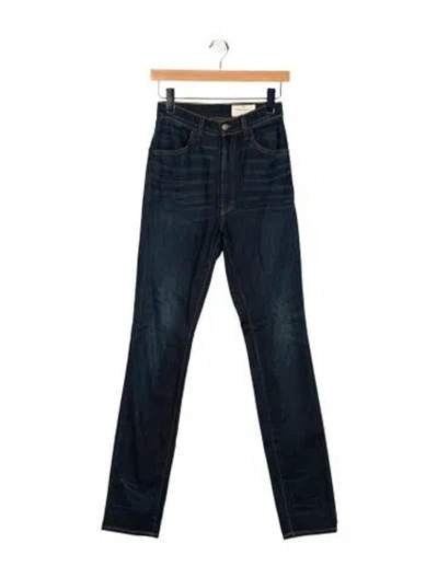 Pre-owned Imogene + Willie High-rise Straight Leg Jeans In Blue