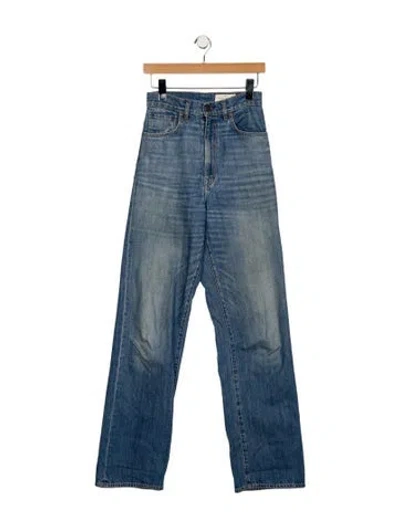 Pre-owned Imogene + Willie High-rise Straight Leg Jeans In Blue