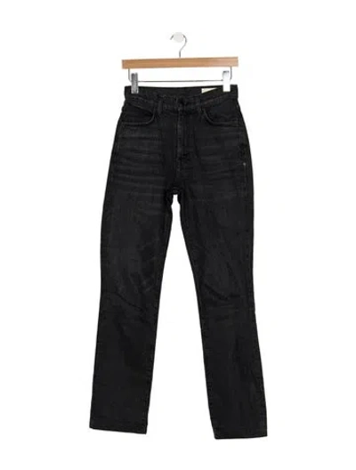 Pre-owned Imogene + Willie High-rise Straight Leg Jeans In Blue