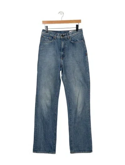 Pre-owned Imogene + Willie High-rise Straight Leg Jeans In Blue