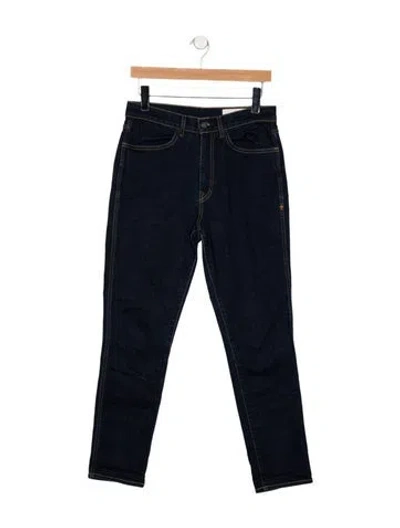 Pre-owned Imogene + Willie High-rise Straight Leg Jeans In Blue