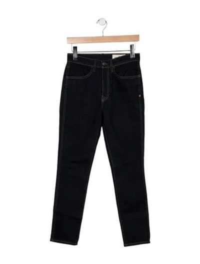 Pre-owned Imogene + Willie High-rise Straight Leg Jeans In Blue
