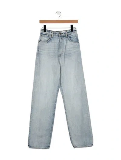 Pre-owned Imogene + Willie High-rise Straight Leg Jeans In Blue