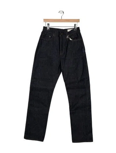 Pre-owned Imogene + Willie High-rise Straight Leg Jeans In Blue
