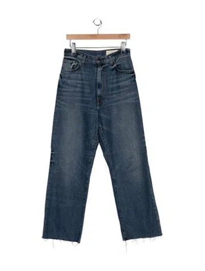 Pre-owned Imogene + Willie High-rise Straight Leg Jeans In Blue