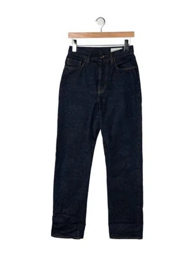 Pre-owned Imogene + Willie High-rise Straight Leg Jeans In Blue