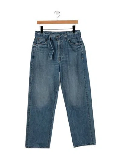 Pre-owned Imogene + Willie High-rise Straight Leg Jeans In Blue