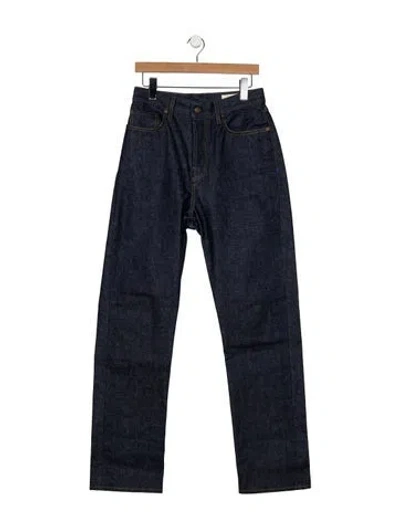 Pre-owned Imogene + Willie High-rise Straight Leg Jeans In Blue