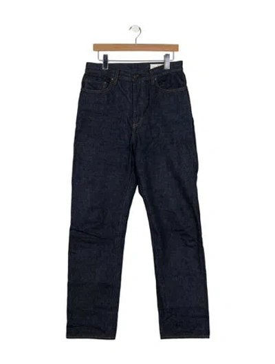 Pre-owned Imogene + Willie High-rise Straight Leg Jeans In Blue