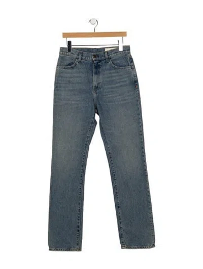 Pre-owned Imogene + Willie High-rise Straight Leg Jeans In Blue