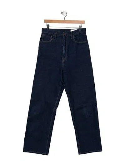 Pre-owned Imogene + Willie High-rise Straight Leg Jeans In Blue