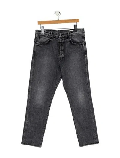 Pre-owned Imogene + Willie High-rise Straight Leg Jeans In Gray