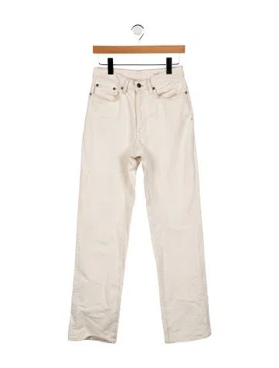 Pre-owned Imogene + Willie High-rise Straight Leg Jeans In Neutral