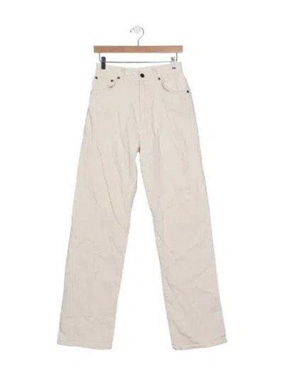 Pre-owned Imogene + Willie High-rise Straight Leg Jeans In Neutral