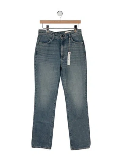 Pre-owned Imogene + Willie High-rise Straight Leg Jeans W/ Tags In Blue