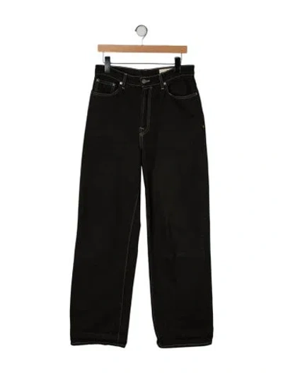 Pre-owned Imogene + Willie High-rise Wide Leg Jeans In Black
