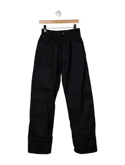 Pre-owned Imogene + Willie High-rise Wide Leg Jeans In Black