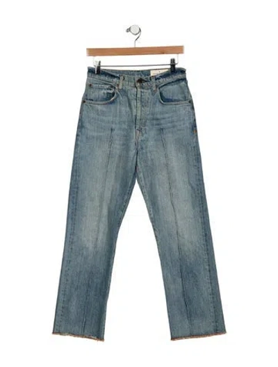 Pre-owned Imogene + Willie High-rise Wide Leg Jeans In Blue