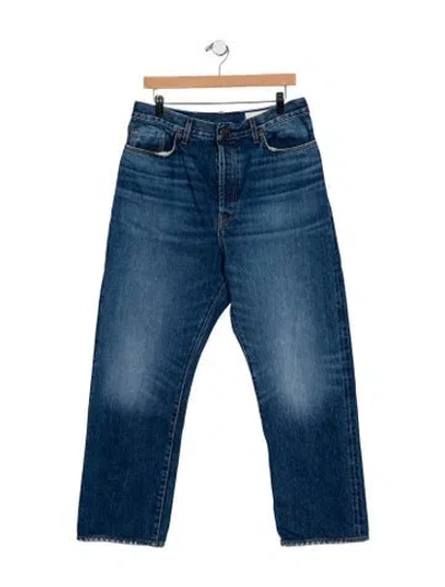 Pre-owned Imogene + Willie High-rise Wide Leg Jeans In Blue