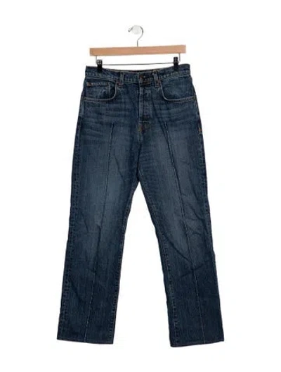 Pre-owned Imogene + Willie High-rise Wide Leg Jeans In Blue