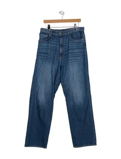 Pre-owned Imogene + Willie High-rise Wide Leg Jeans In Blue
