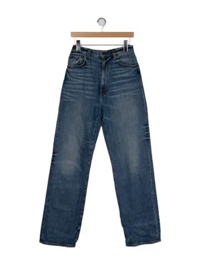 Pre-owned Imogene + Willie High-rise Wide Leg Jeans In Blue
