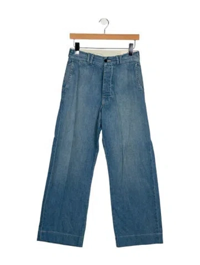 Pre-owned Imogene + Willie High-rise Wide Leg Jeans In Blue