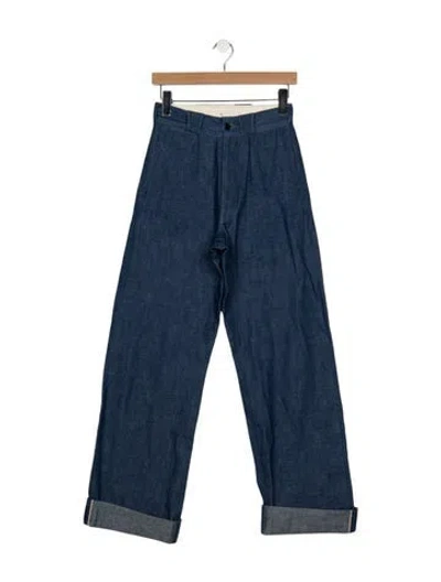 Pre-owned Imogene + Willie High-rise Wide Leg Jeans In Blue