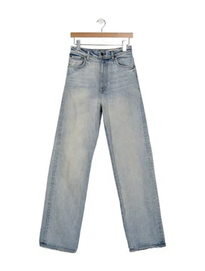 Pre-owned Imogene + Willie High-rise Wide Leg Jeans In Blue
