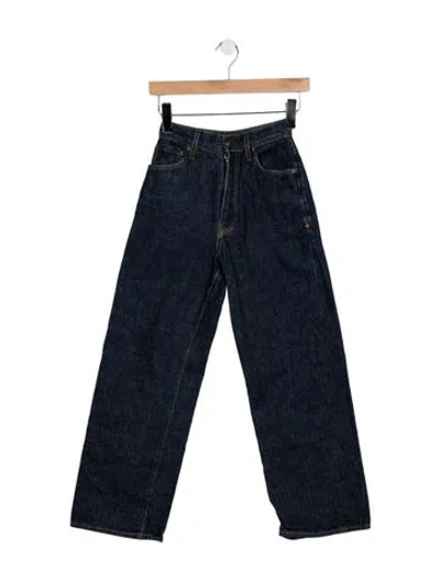 Pre-owned Imogene + Willie High-rise Wide Leg Jeans In Blue
