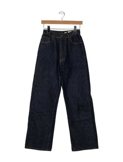 Pre-owned Imogene + Willie High-rise Wide Leg Jeans In Blue