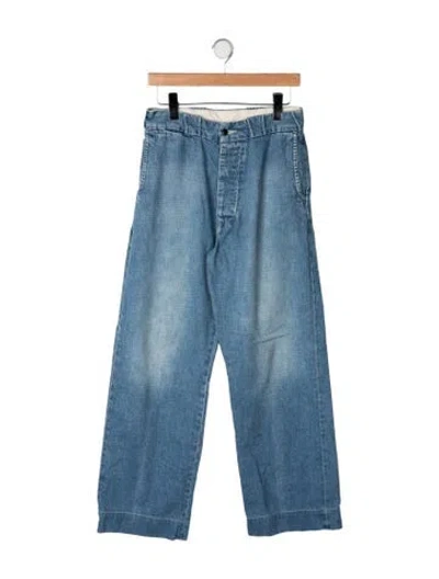 Pre-owned Imogene + Willie High-rise Wide Leg Jeans In Blue