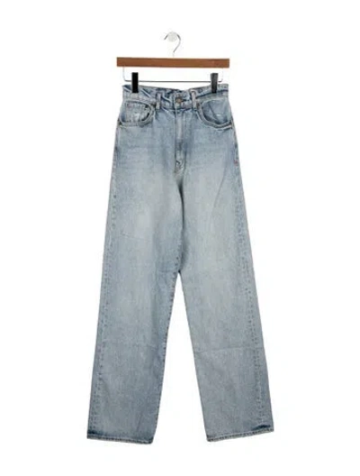 Pre-owned Imogene + Willie High-rise Wide Leg Jeans In Blue