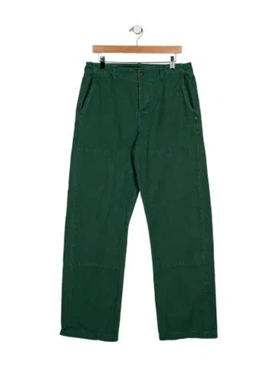 Pre-owned Imogene + Willie High-rise Wide Leg Jeans In Green