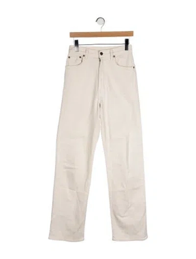 Pre-owned Imogene + Willie High-rise Wide Leg Jeans In Neutral